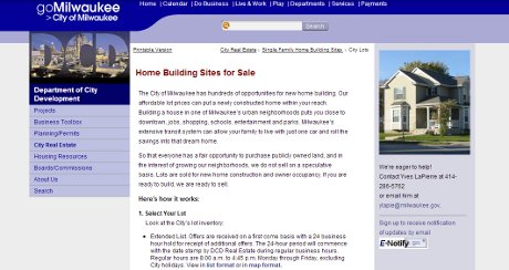Milwaukee City home selling