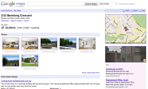 google maps for realty