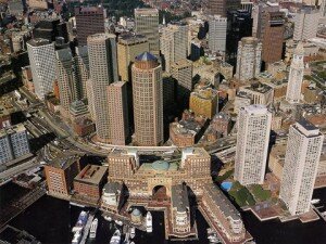 Boston aerial view