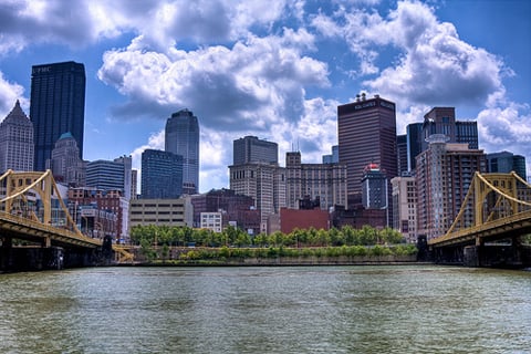The Pittsburgh skyline and US Steel Tower