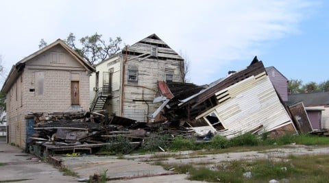 Katrina damaged house
