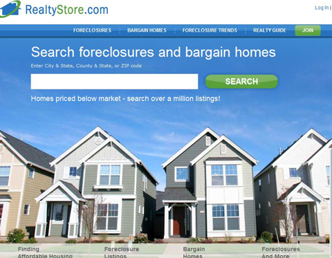 RealtyStore home page