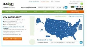 Auction.com landing page