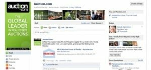 Auction.com Facebook pages
