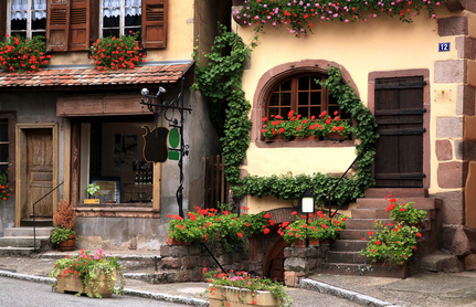 French village Alsace France