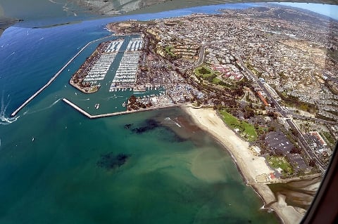 Aerial view of Dana Point 