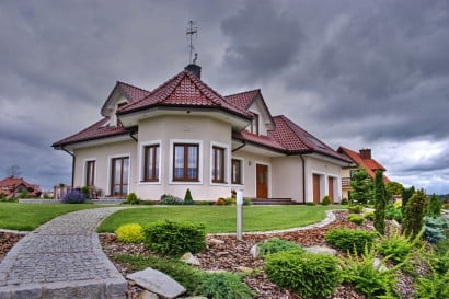 House before a storm