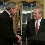 George W. Bush and Donald Rumsfeld.