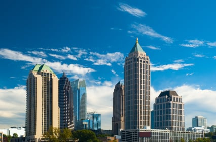 Midtown Atlanta skyscrapers