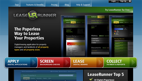 LeaseRunner home page