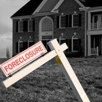 Foreclosure Sign by house