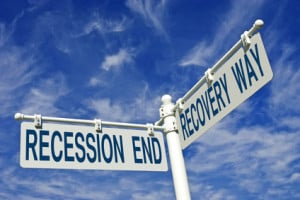recession end and recovery way