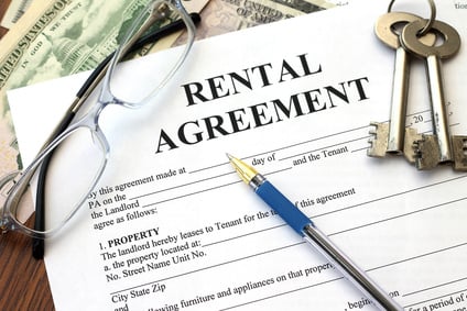 rental agreement closeup