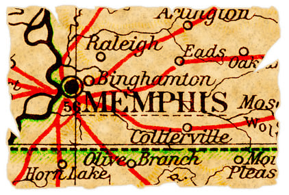 Memphis old map