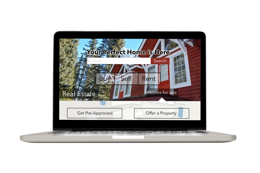 Isolated responsive device Real Estate website Searching for a house