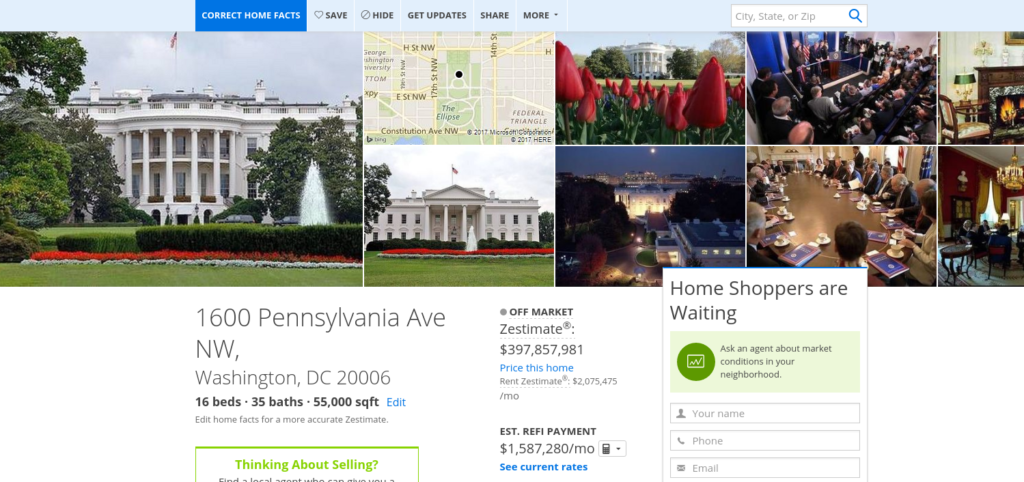 Zillow White House 1024x482 