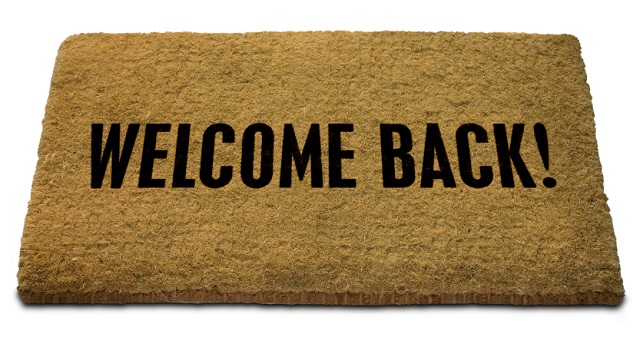 Welcome Back Doormat