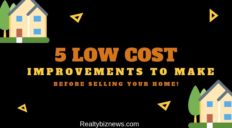 Low Cost Improvements When Selling a House