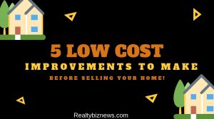 Low Cost Improvements When Selling a House