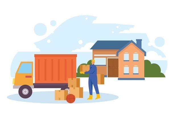 house moving concept illustration 23 2148657188