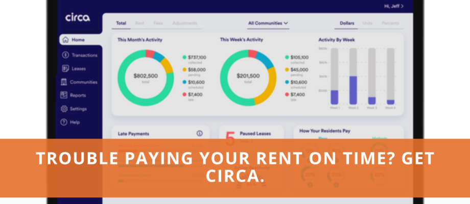 Trouble Paying Your Rent on Time? Get Circa.