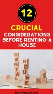 Considerations Before Renting a Home