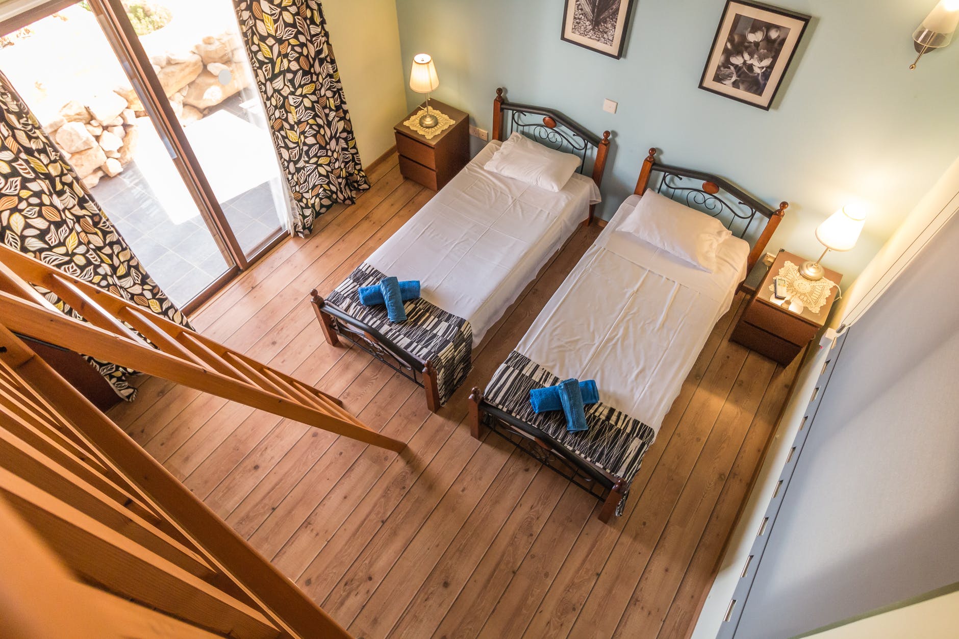 bedroom beds interior design ladder