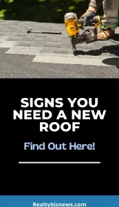 Signs you need a new roof.