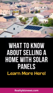 Sell a House With Solar Panels