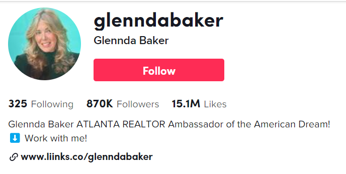 tiktok Glenda Baker realtor