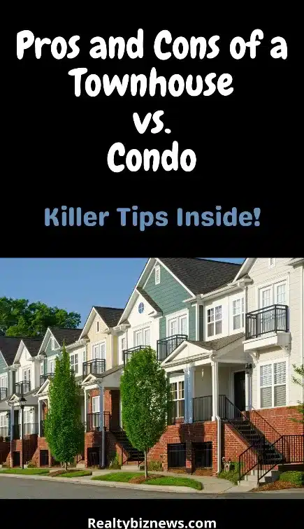 Pros and cons condos vs townhomes
