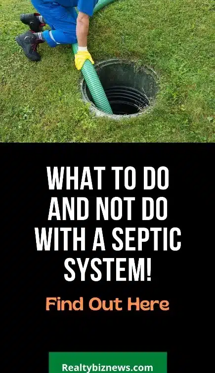 What not to do with a septic tank